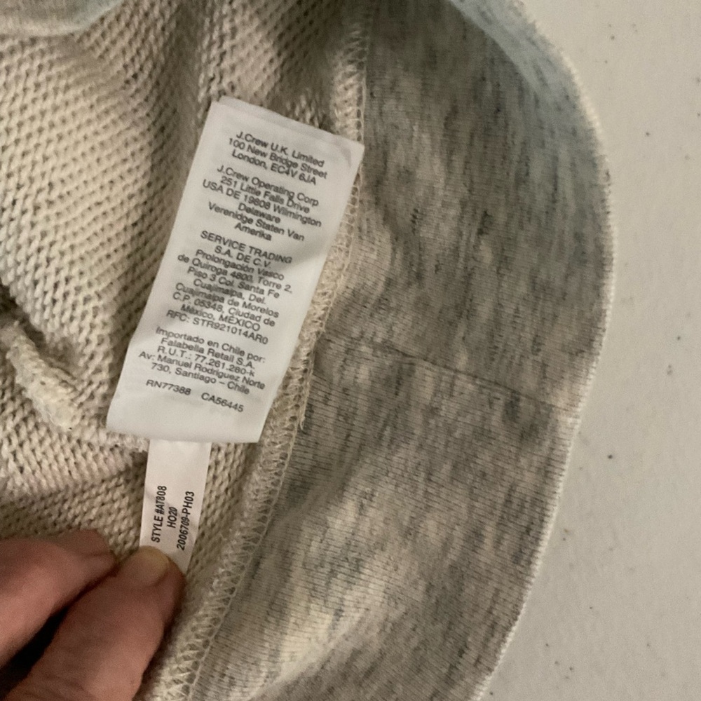 J. Crew Vintage Fleece Cotton Sweatshirt Speckled Heather Grey Women’s Size XS - Picture 10 of 10